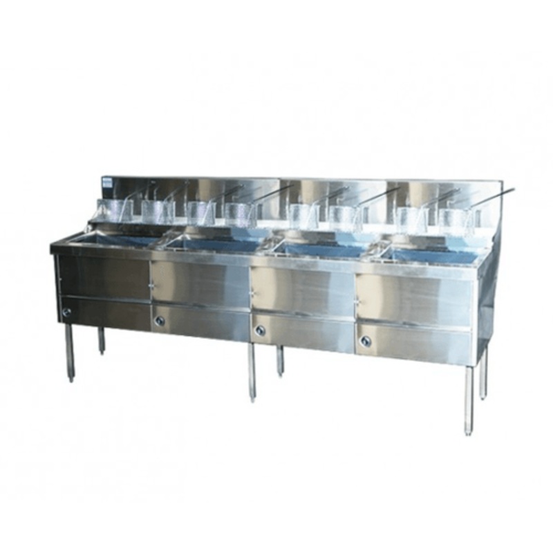 Gas Fish and Chips Fryer Four Fryer – WFS-4/22
