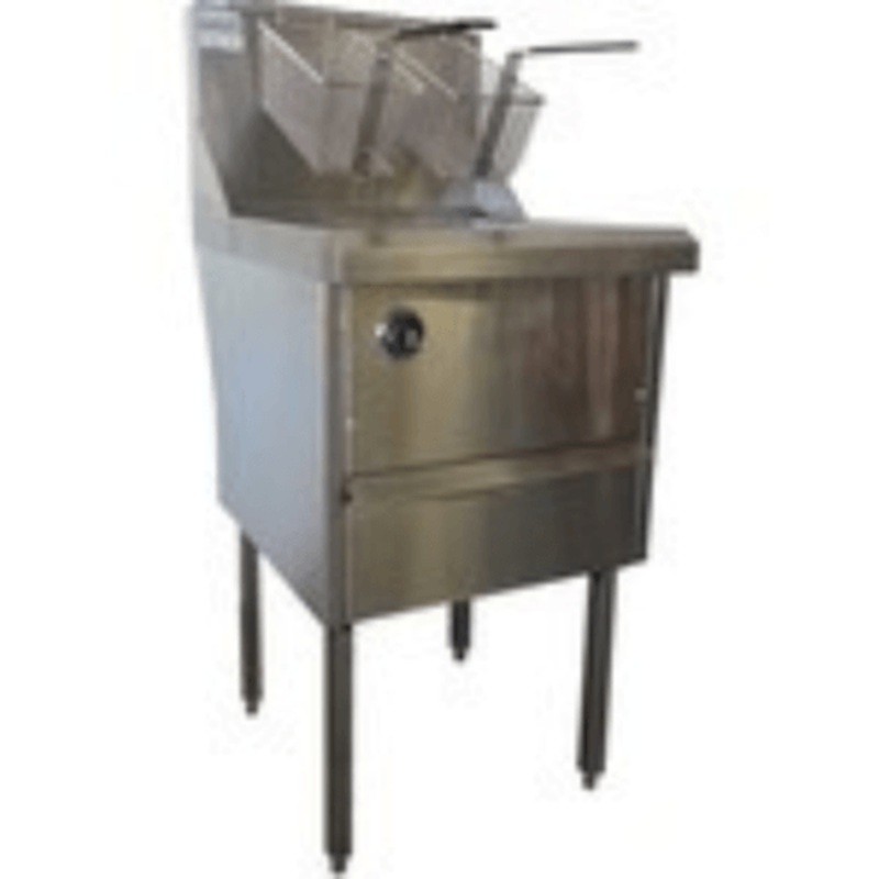 Gas Fish and Chips Fryer Single Fryer – WFS-1/22