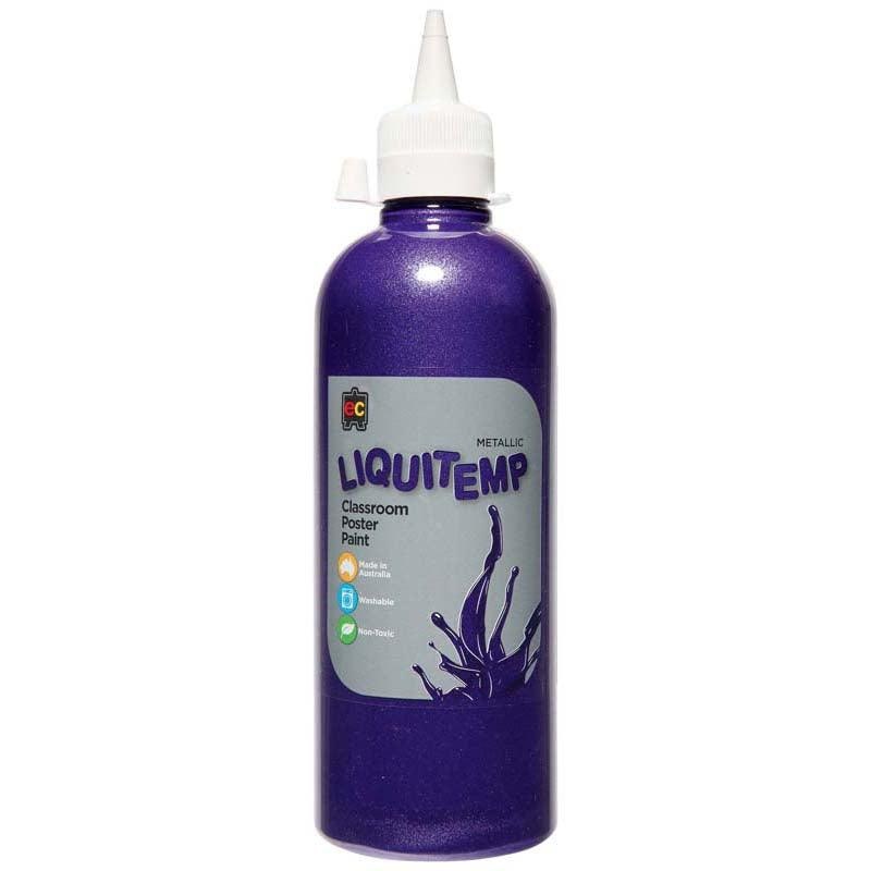 Metallic Liquitemp Poster Paint 500ml Purple
