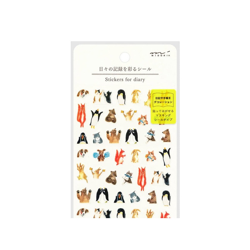Midori Planner Sticker – Animal Feelings