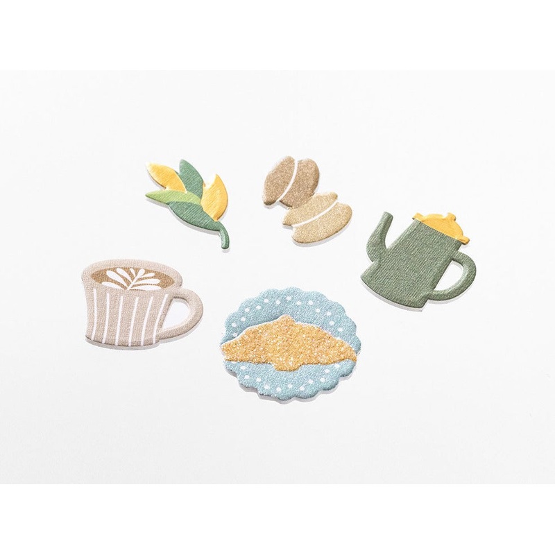 Paper Craft Museum Decoration Sticker – Cafe
