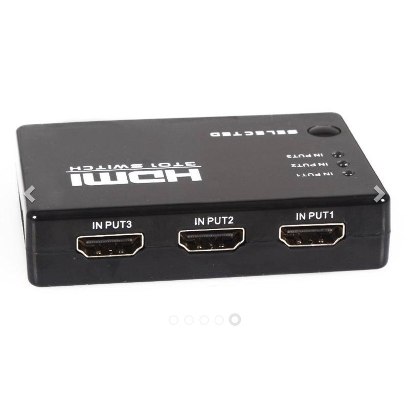3 Port HDMI Switch Switcher with Remote Control