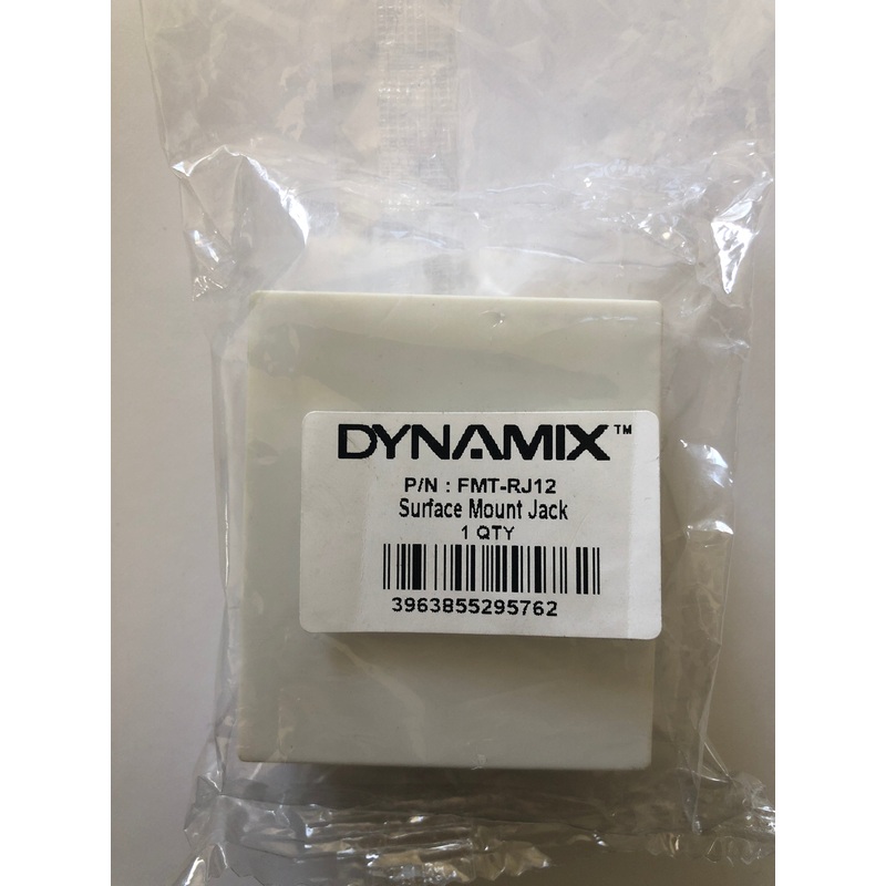 Dynamix RJ12 6C Surface Mount Jack Beige Colour (FMT-RJ12)