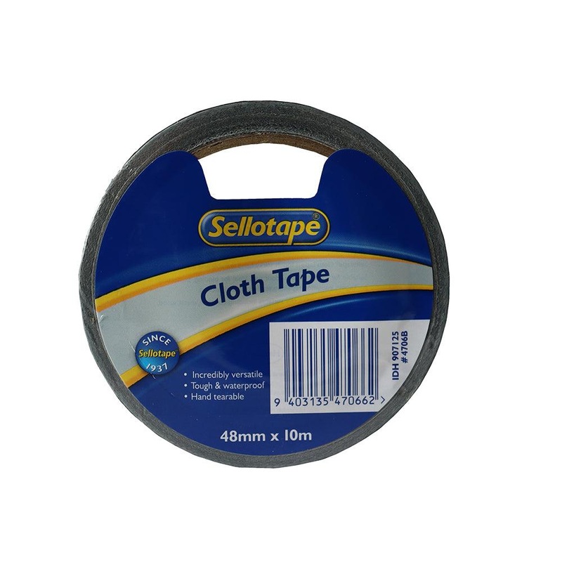 Sellotape 4706BK Cloth Black 48mmx10m