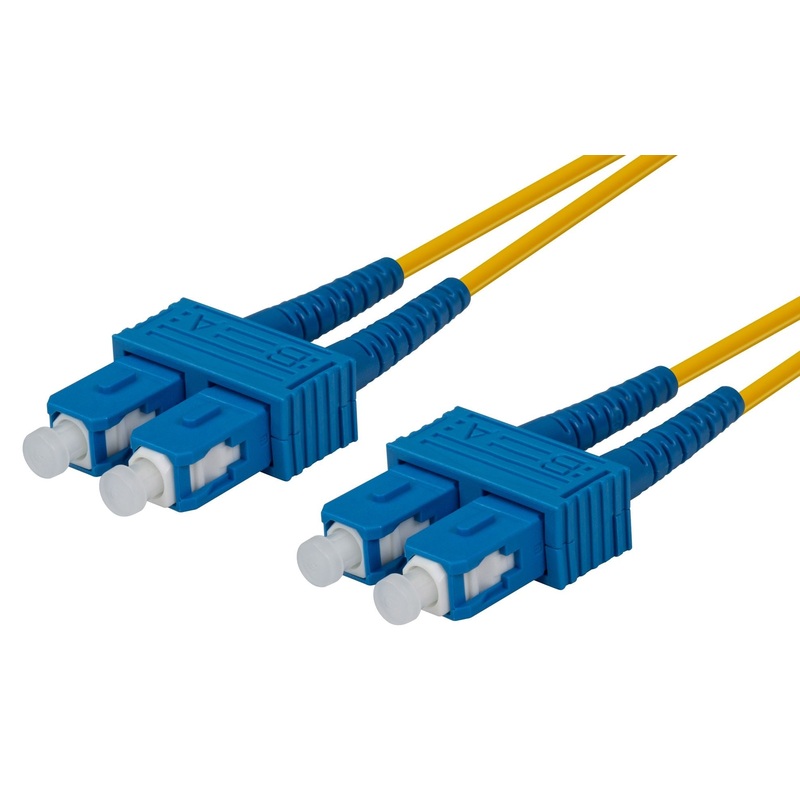 DYNAMIX 0.5M 9u SC/SC Duplex Single Mode G657A1 Bend Insensitive Fibre Lead. Yellow LSZH Jacket