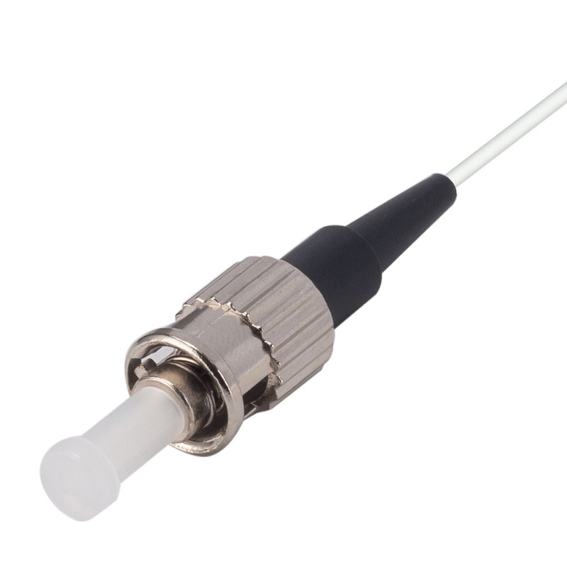 DYNAMIX 2M ST Pigtail OM1 12x Pack Colour Coded, 62.5/900um Multimode Fibre, Tight Buffer LSZH Jacket