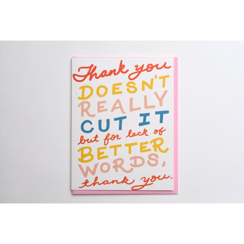 No Better Words – Thank You