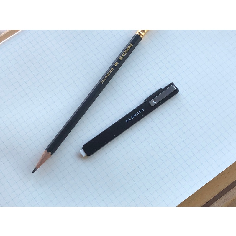 SEED Slendy+ Steel Holder Eraser – Black