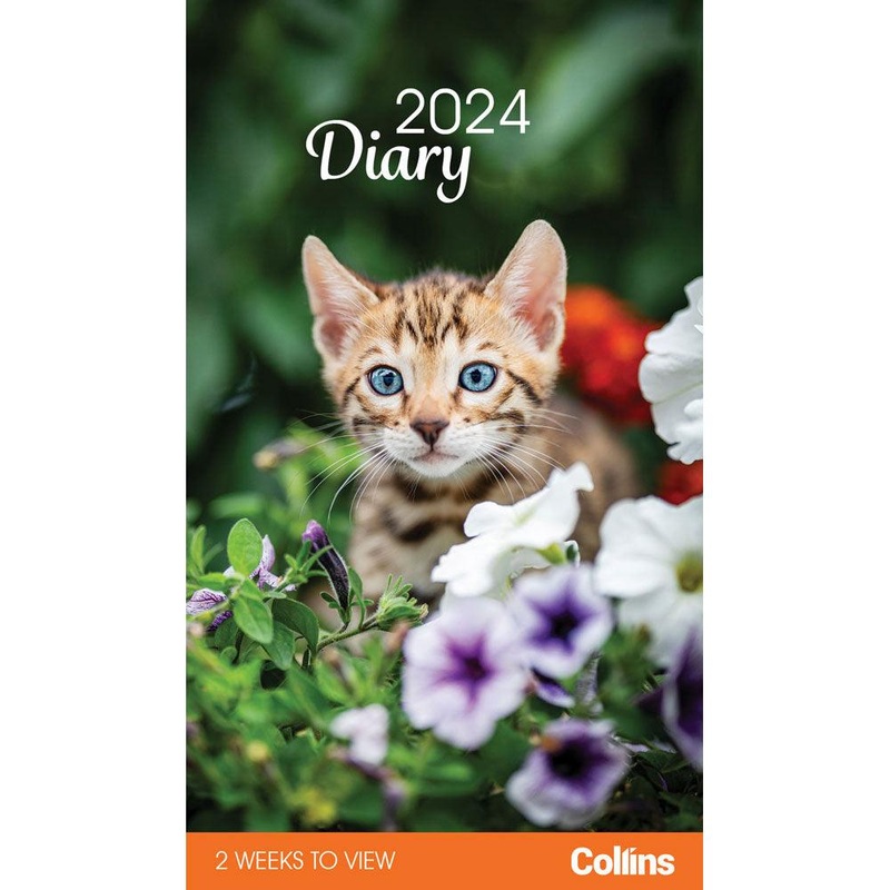 Collins Rosebank Diary Cats & Kittens 2 Weeks to View Even Year