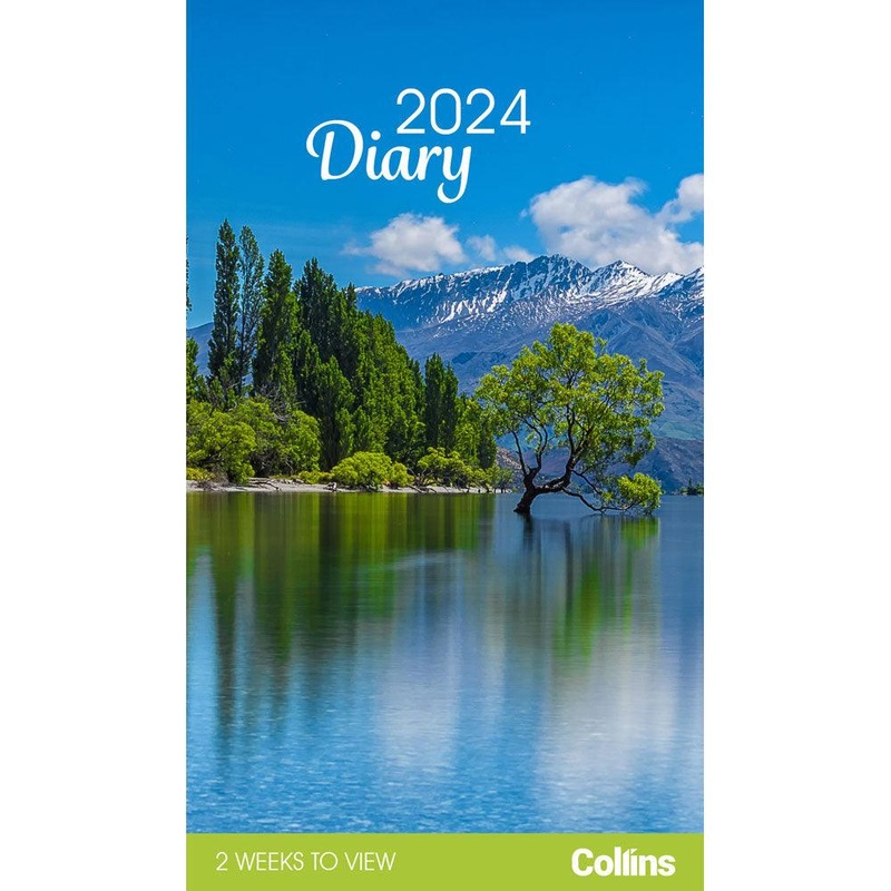 Collins Rosebank Diary NZ Landscapes Month to View Even Year