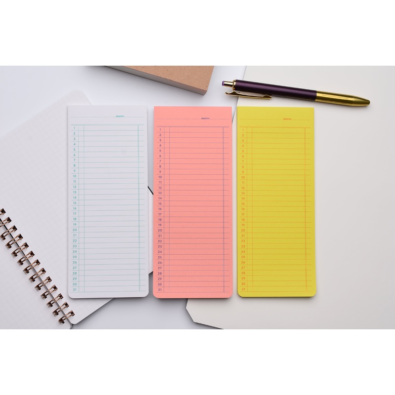 Penco Sticky Memo Pad – Monthly