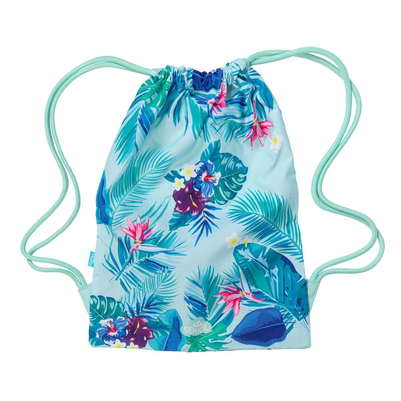 Spencil Beach Blooms Drawstring Sports Bag