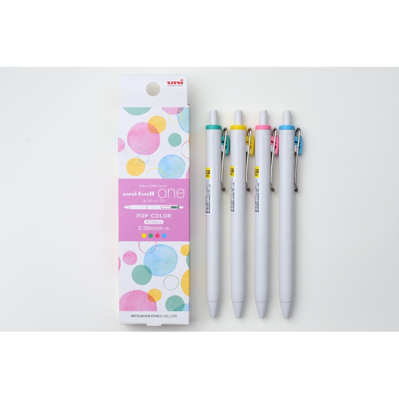 Uni-ball One – Pop Color – 0.38mm – Set of 4