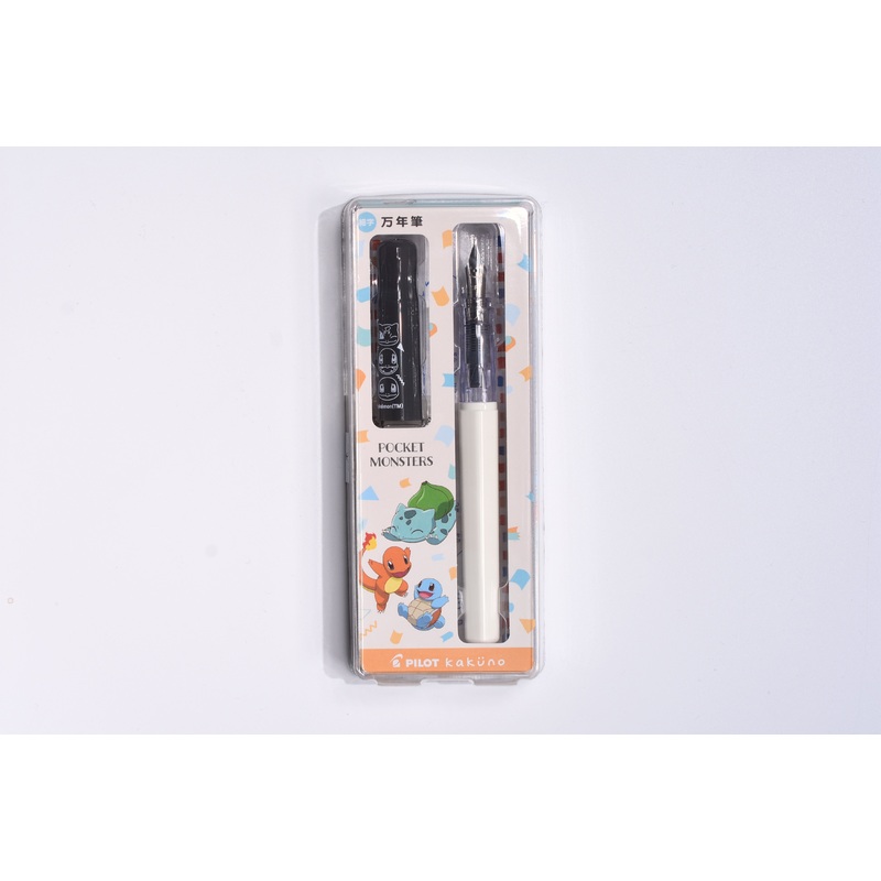 Pilot Kakuno Fountain Pen – Pokemon Series – White Barrel/Grey Cap