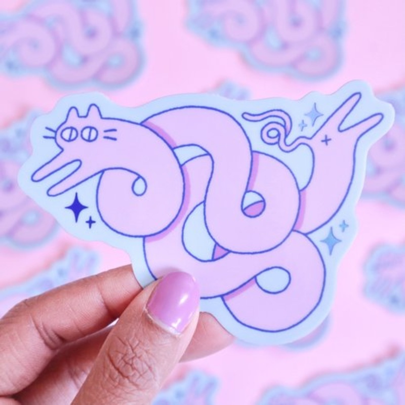 Radhia Rahman Squiggle Kuni Holographic Sticker
