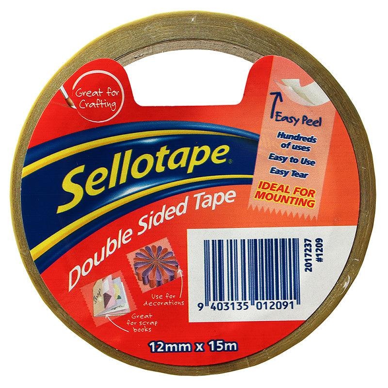 Sellotape 1209 Double Sided Tape 12mmx15m