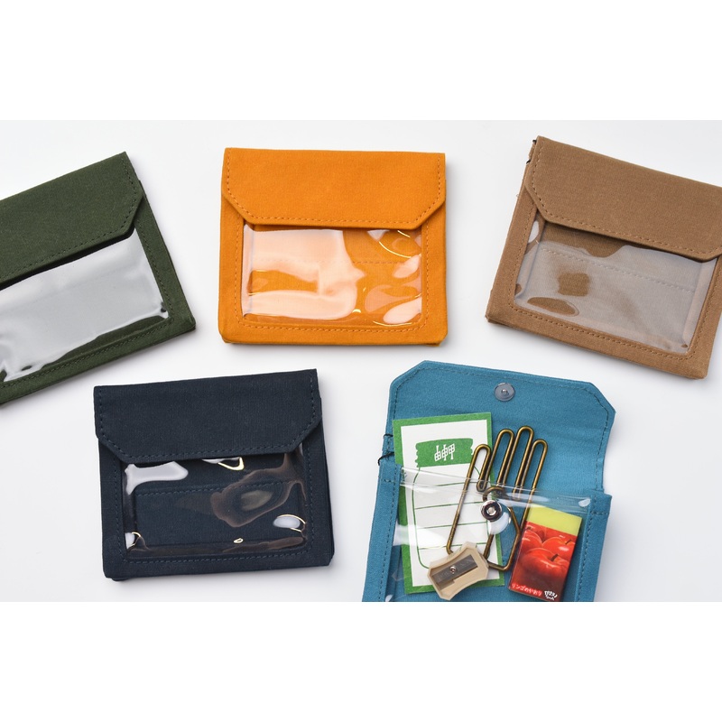 KING JIM Flatty Works Multi-Purpose Canvas Pouch – Card