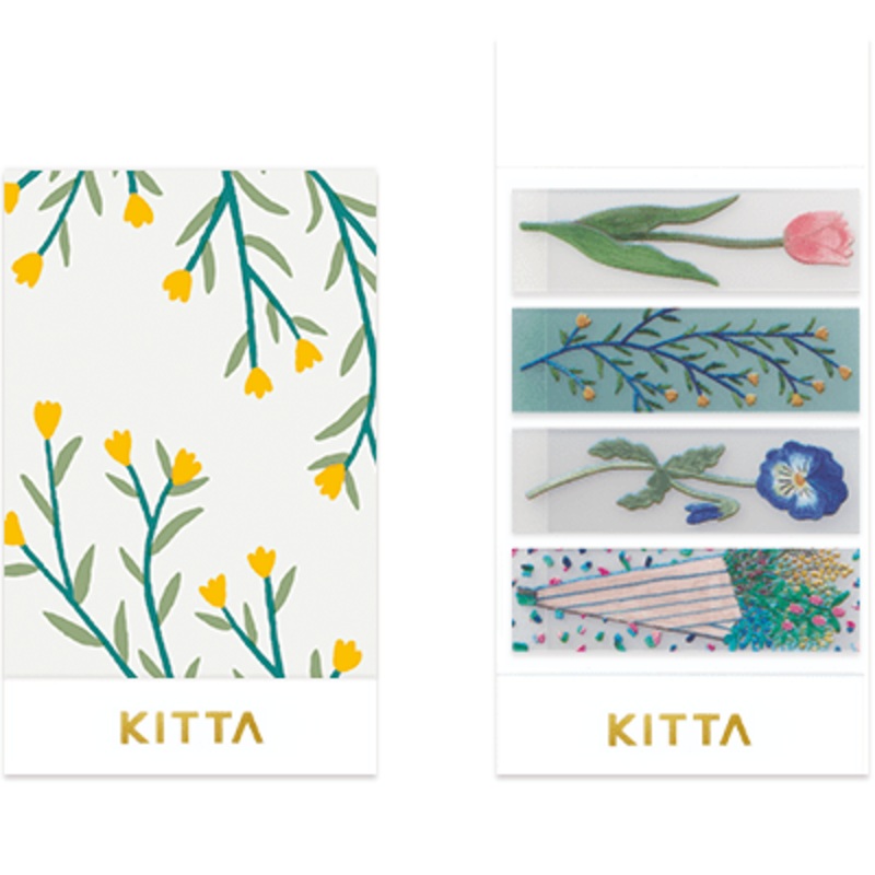 Kitta Portable Washi Tape – Clear – Flower