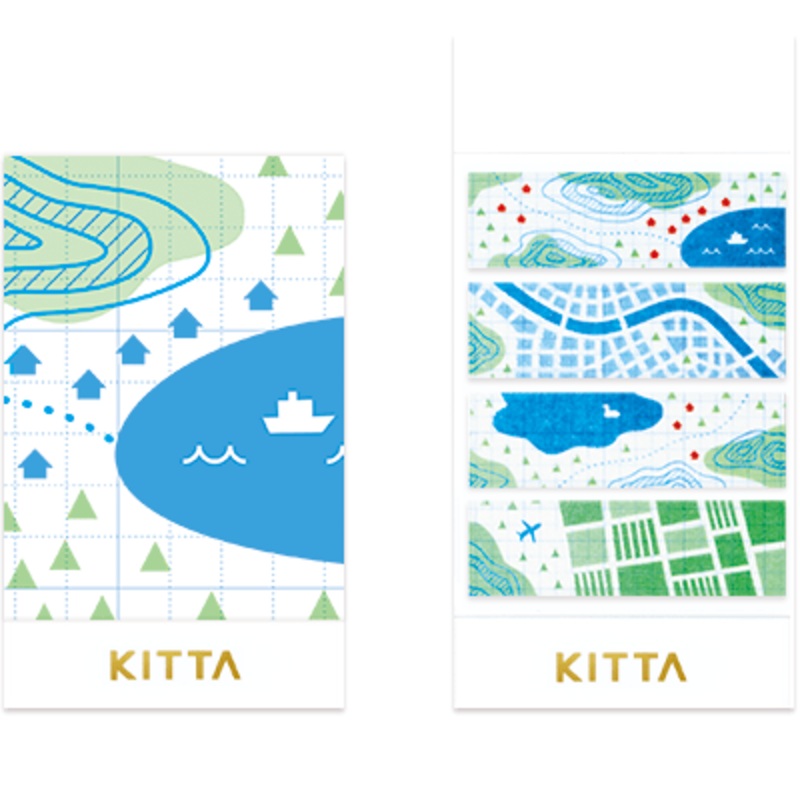 Kitta Portable Washi Tape – Map