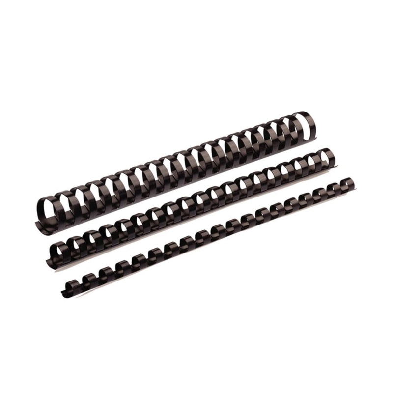 Fellowes Plastic Binding Combs 16mm & 19mm (Select size) Black Pack 100