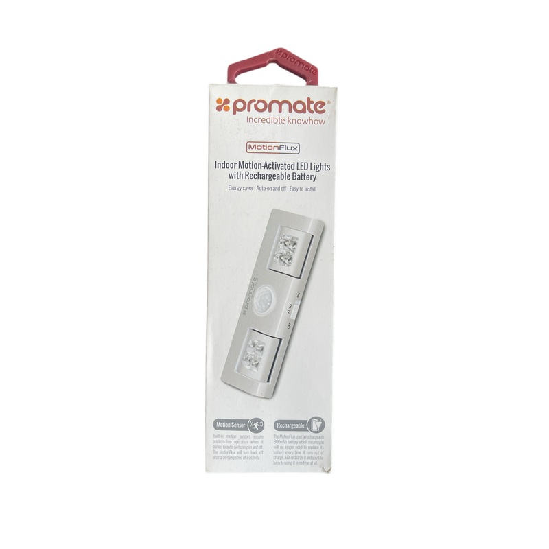 Indoor motion activated light with rechargeable battery