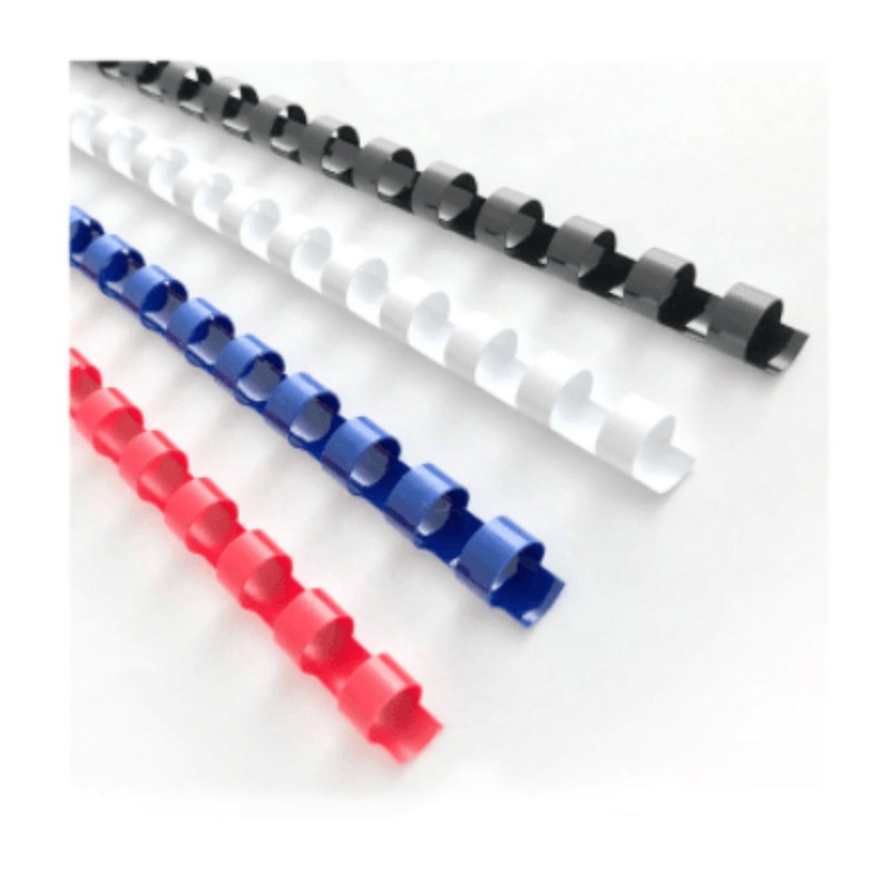 Red binding combs plastic 100pcs 21 rings 10mm