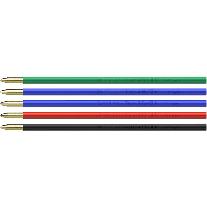 Schneider Refill Take 4-Refill M assorted Blister 5 pieces