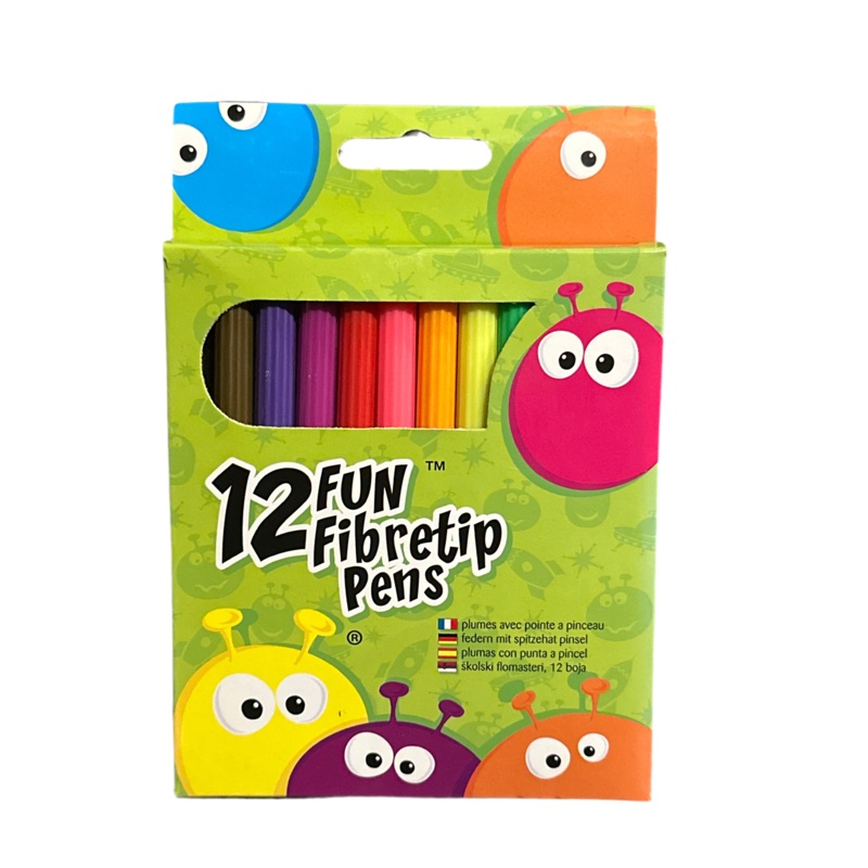 12 Fun Fibretip Pens