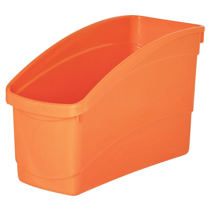 Elizabeth Richards Plastic Book and Storage Tub Orange