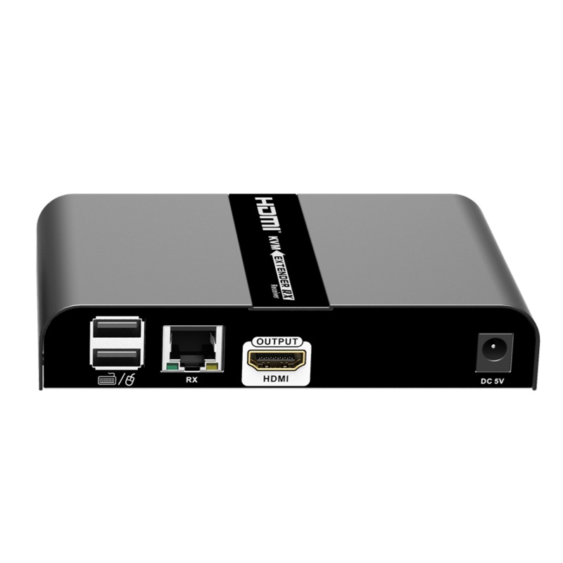 LENKENG 4K HDMI Extender with KVM Support Over Single CAT6/6A/7 Cable Mouse & Keyboard Extension via USB Extends up to 100m. Supports Max Res 4K@60Hz UHD. 1 to Many Connect. RX Unit ONLY.