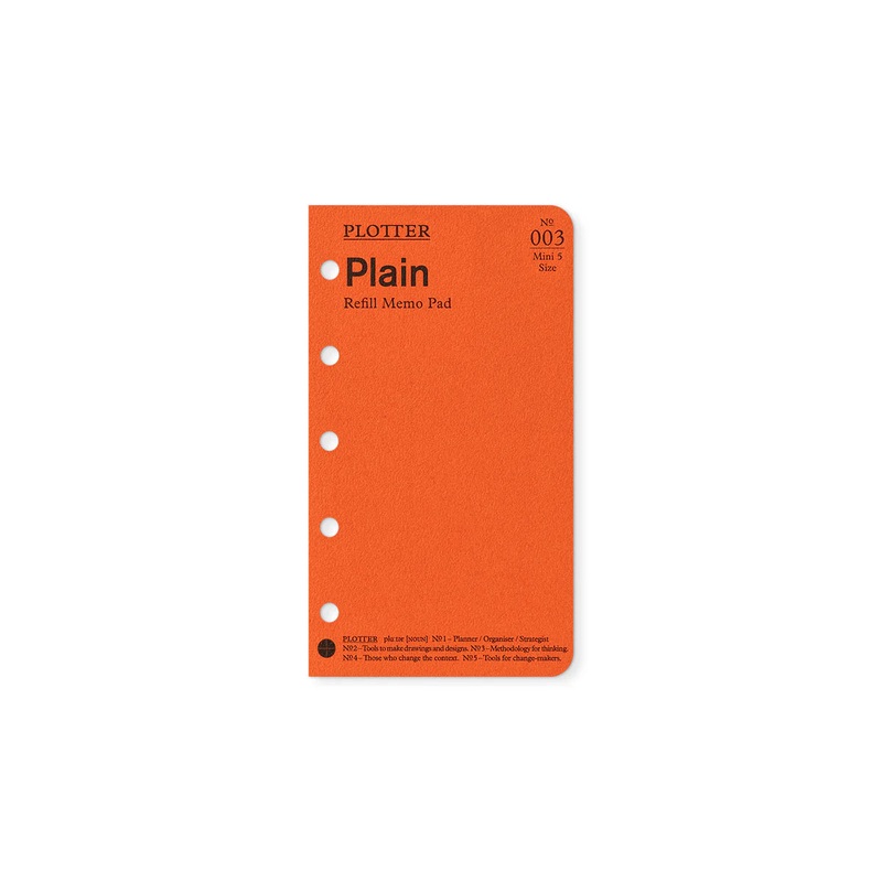 PLOTTER Refill Memo Pad – Mini 5 Size