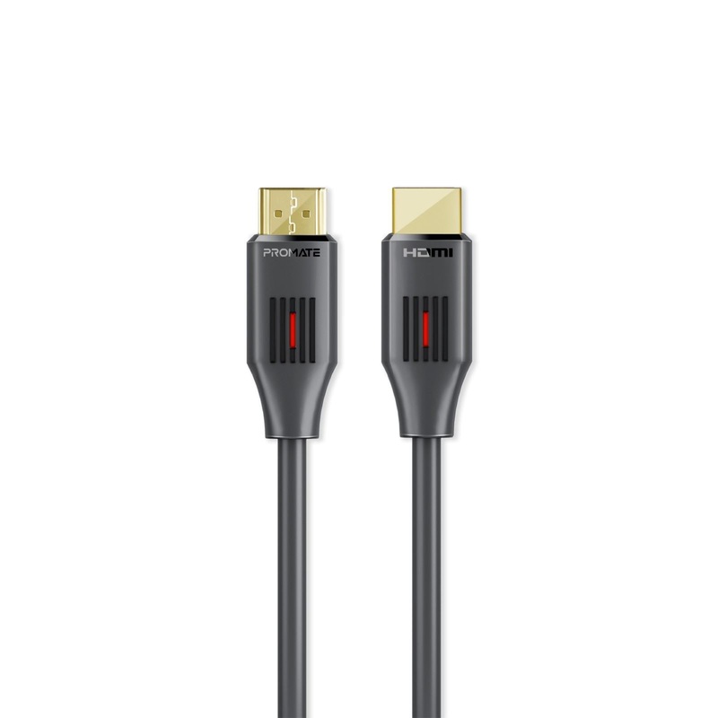 PROMATE 5m Ultra-High Definition (UHD) 2.0 HDMI Cable. Supports 4K@60Hz (4096×2160). High-Speed Ethernet, Long Bend Lifespan, Supports 48-Bit Colour. Gold Plated Connectors. Black.