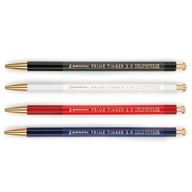 Penco Prime Timber 2.0mm Mechanical Pencil – Brass