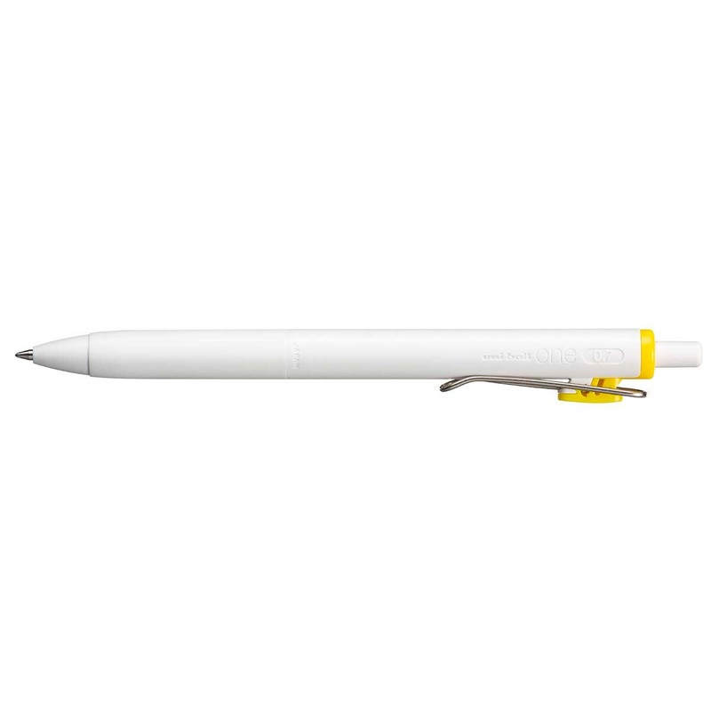 Uni One 0.7mm Rollerball Gel Ink Yellow