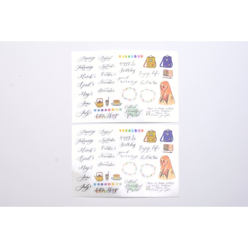 La Dolce Vita Transfer Stickers – Journaling
