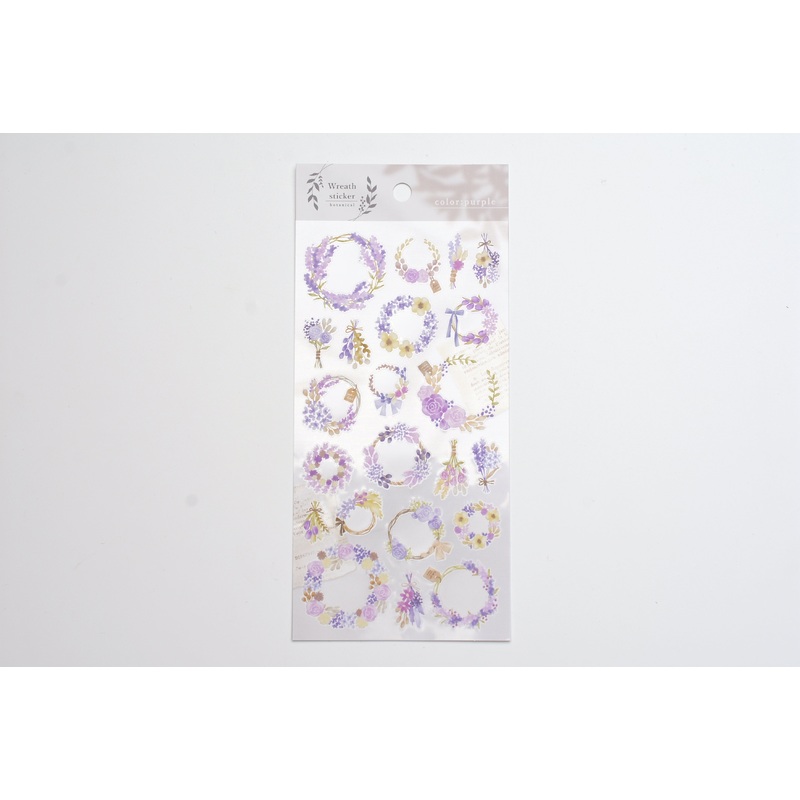 Wreath Sticker – Purple
