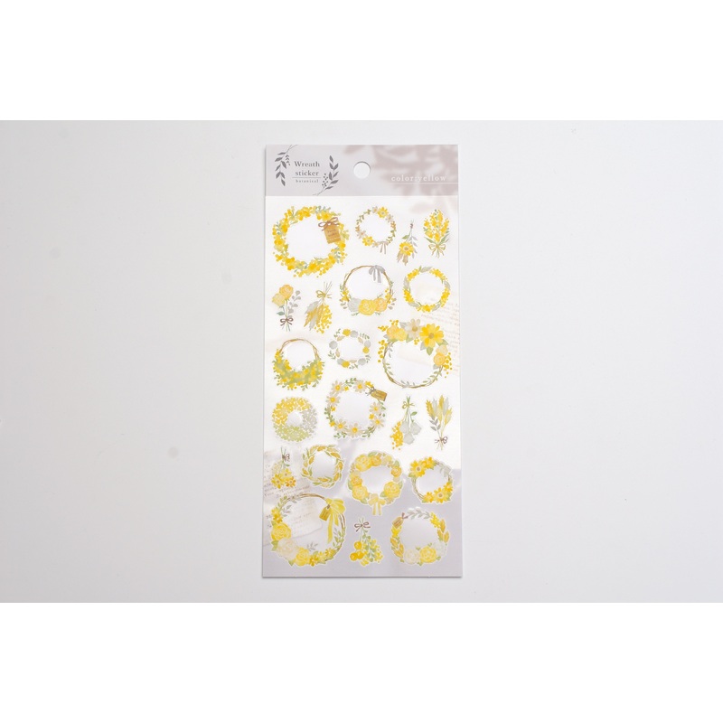 Wreath Sticker – Yellow