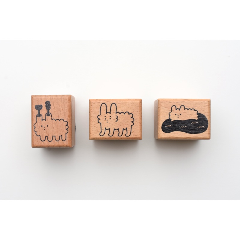 Yohand Studio Wooden Stamp – Fluffy Cloud Dog