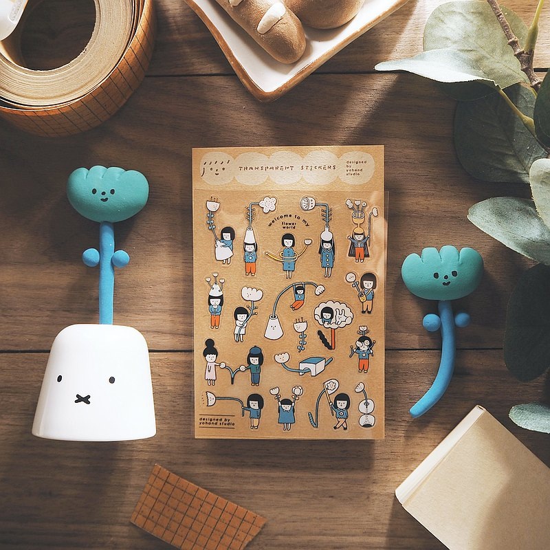 Yohand Studio Clear Sticker Sheet – Flowers