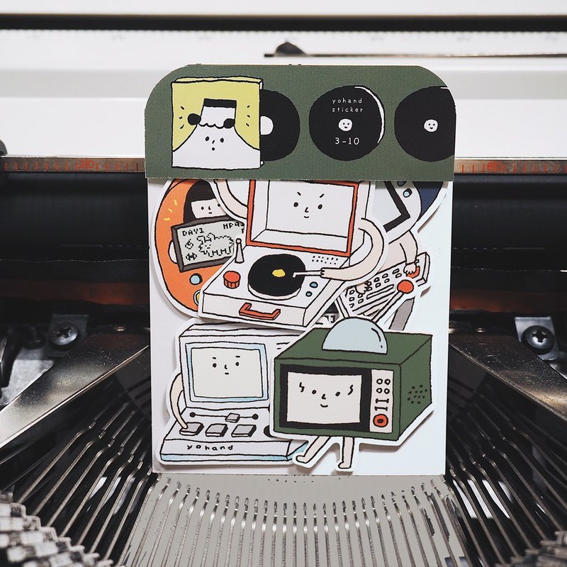 Yohand Studio Sticker Pack – Old-School Electronics