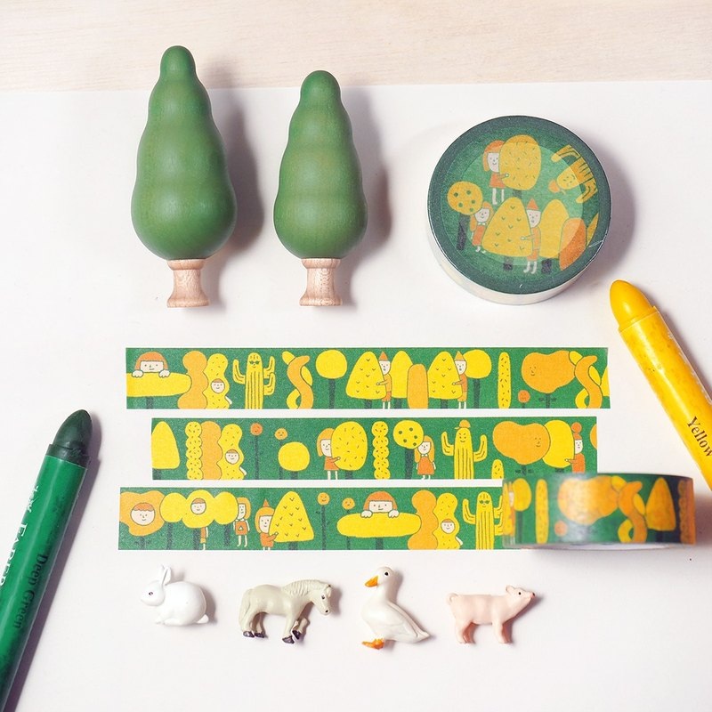 Yohand Studio Washi Tape – Forest Hide and Seek