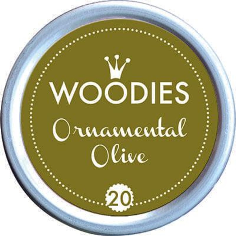 Colop Woodies Stamp Pad 38mm Ornamental Olive