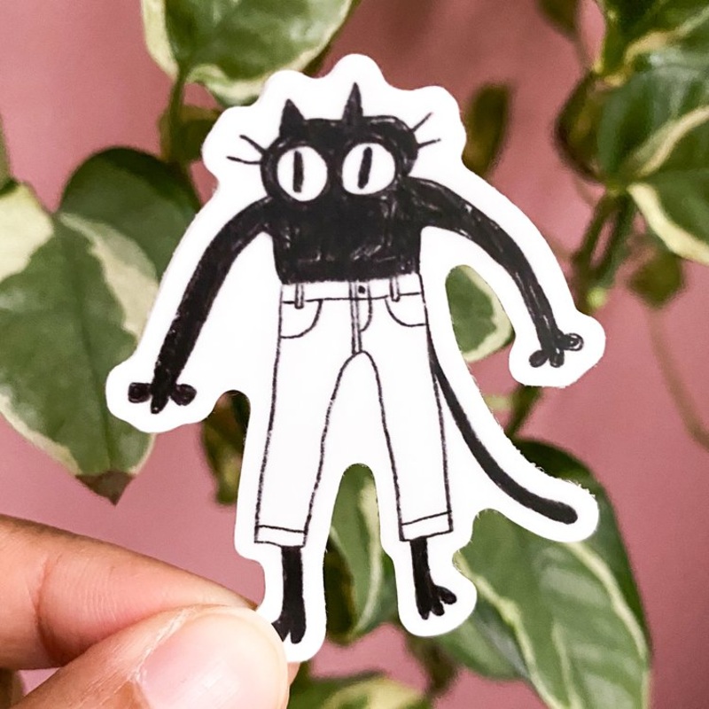 Radhia Rahman Kuni in Pants Sticker
