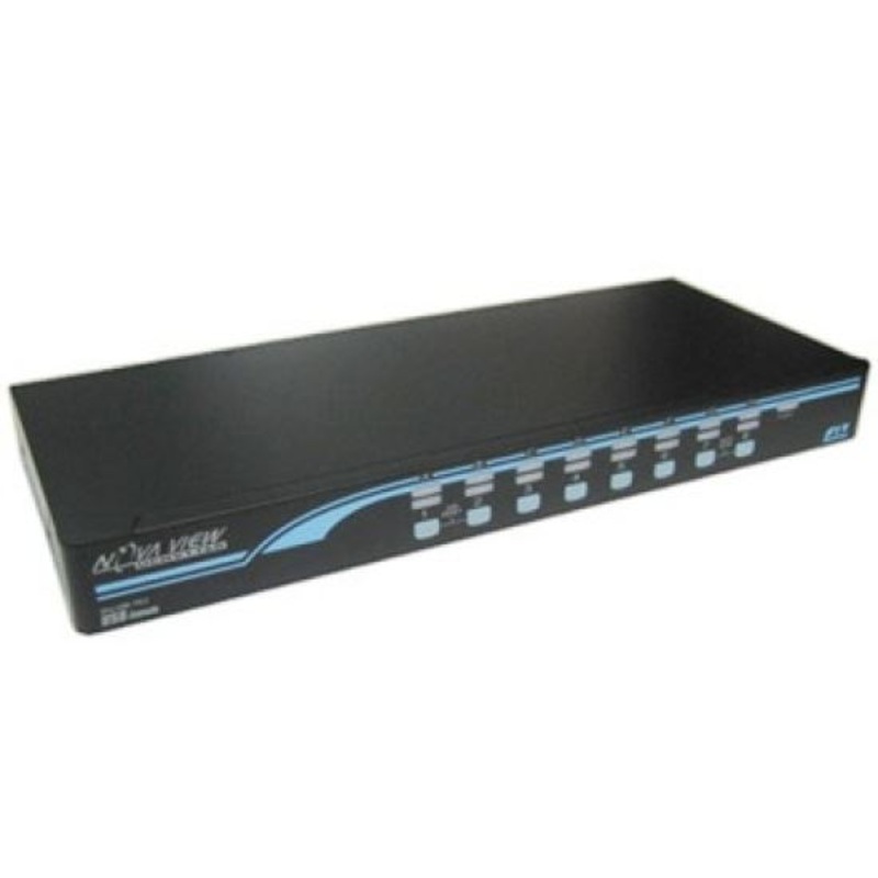 REXTRON 1-16 USB/PS2 Hybrid KVM Switch with USB Console Ports. Includes 12x 1.8m & 4x 3m USB, 2-in-1 leads. ** PS2 Cables Sold Separately.