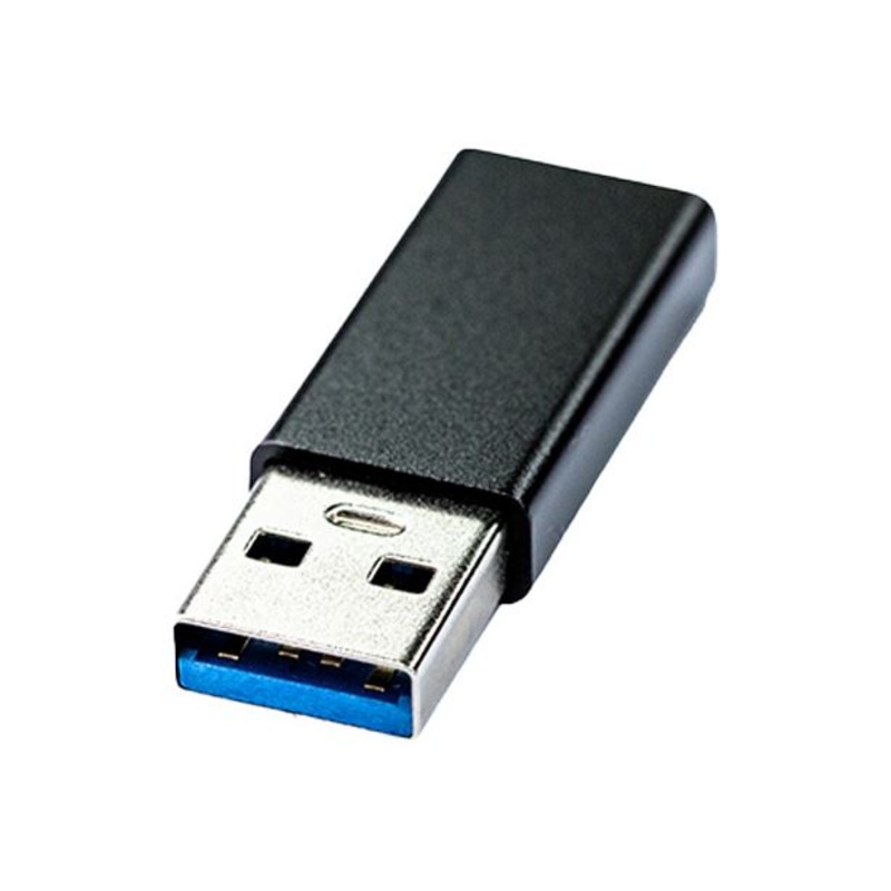 DYNAMIX USB-C Female to USB-A Male Adapter. Supports charge & sync, Small & compact, High-quality durable shell, Plug & Play, Black colour.