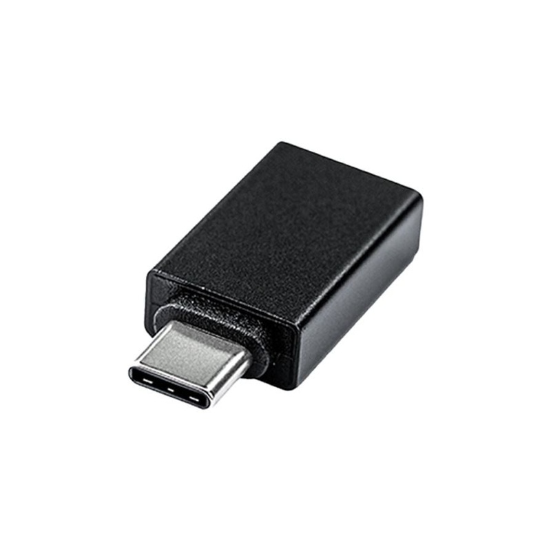 DYNAMIX USB-C Male to USB-A Female Adapter Supports charge & sync, Small & compact, High-quality durable shell, Plug & Play, Black colour.