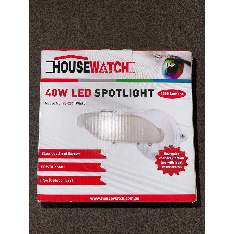 Housewatch 40W led spot light with Ip54 rating(Outdoor use) .
