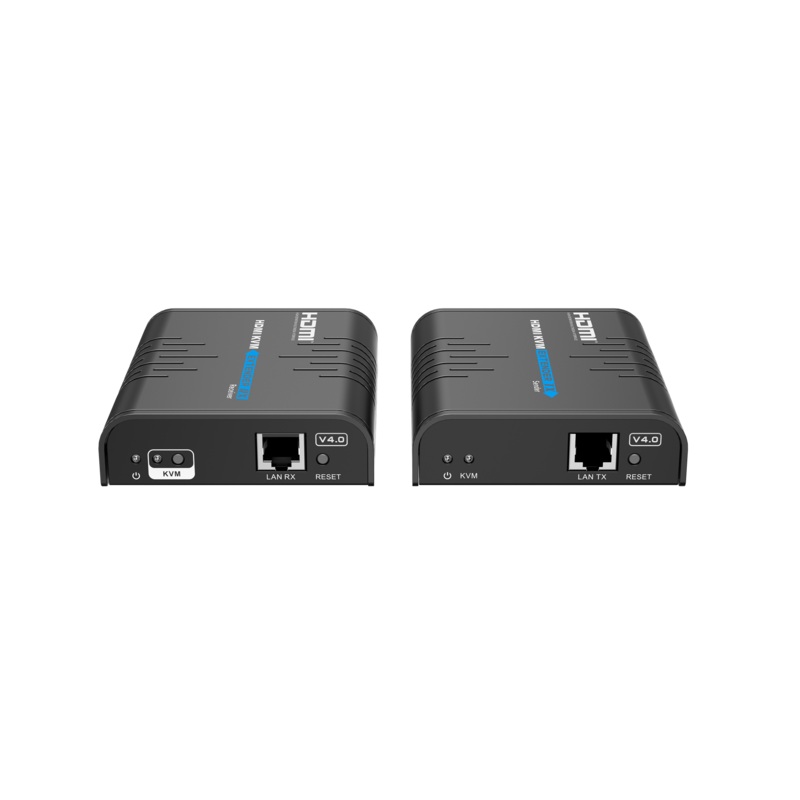 LENKENG HDMI KVM Extender Over Single Cat5E/6 Cable Up to 120M. Point to Multipoint/Point to Point. Supports USB Keyboard & Mouse Contriol. Supports Video Res up to 1080P@60Hz. Includes Tx & Rx Units