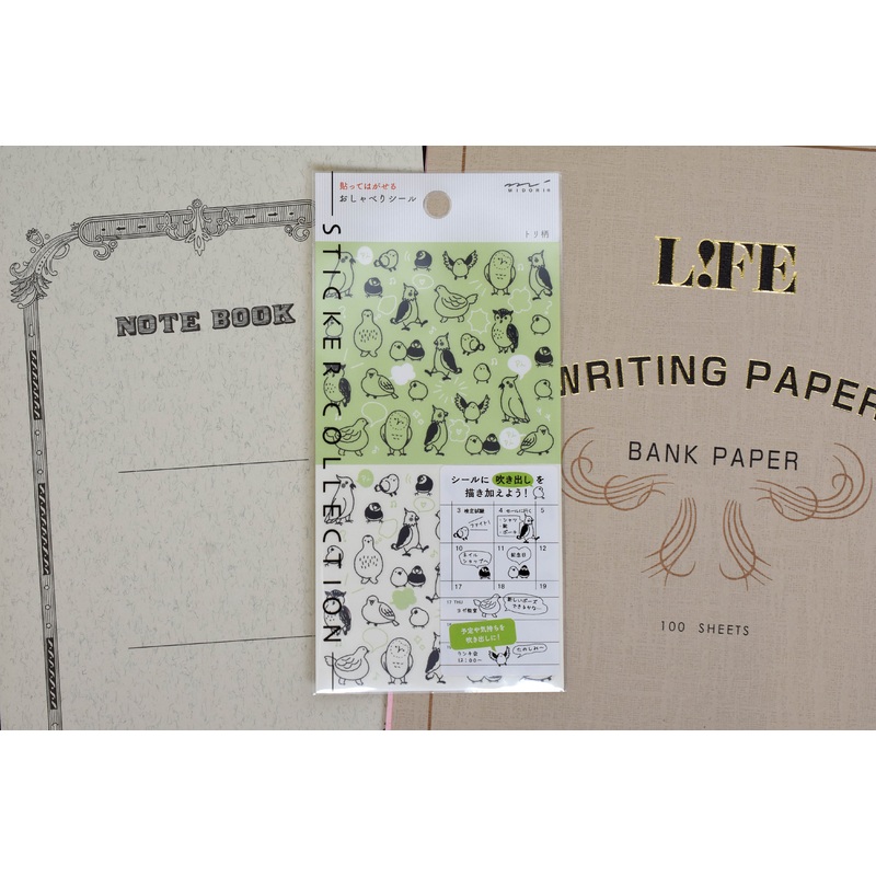 Midori Planner Sticker – Chat Birds