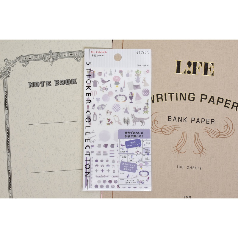 Midori Planner Sticker – Color Theme – Lavender